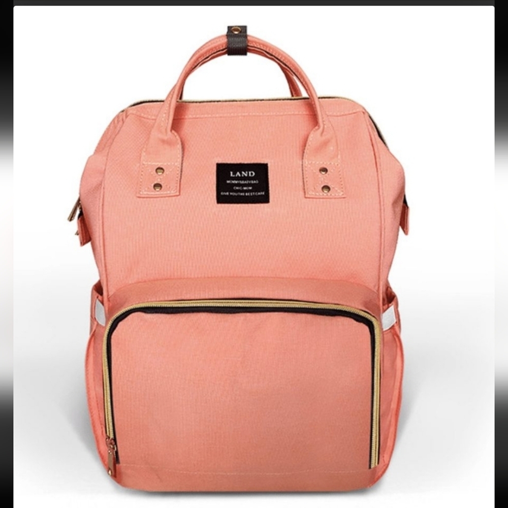 Land Mommy Baby Bag Pink/peach Backpack